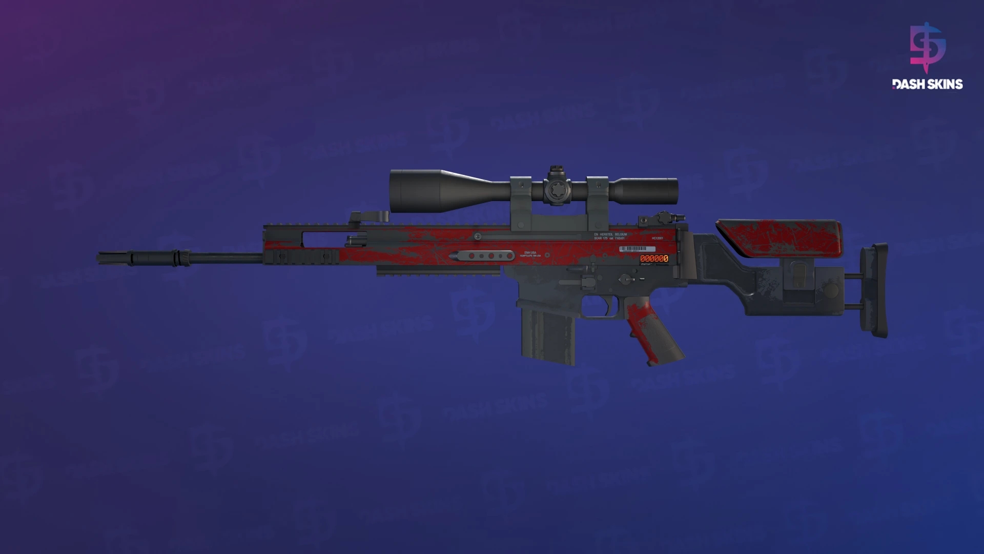 StatTrak™ SCAR-20 | Crimson Web (Field-Tested) Screenshot Playside