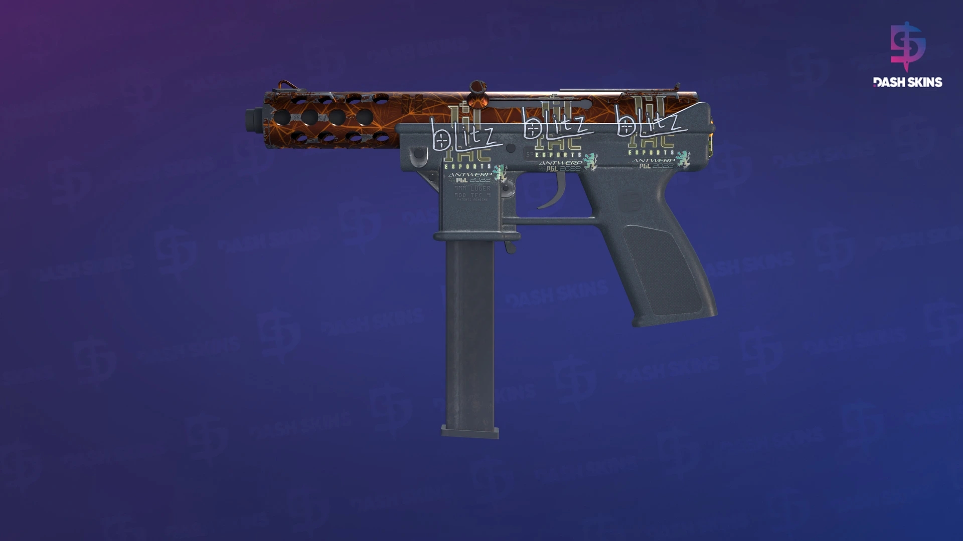 Tec-9 | Red Quartz (Minimal Wear) Screenshot Playside