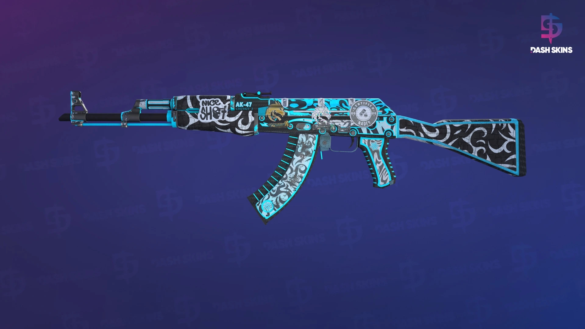 AK-47 | Frontside Misty (Field-Tested) Screenshot Playside