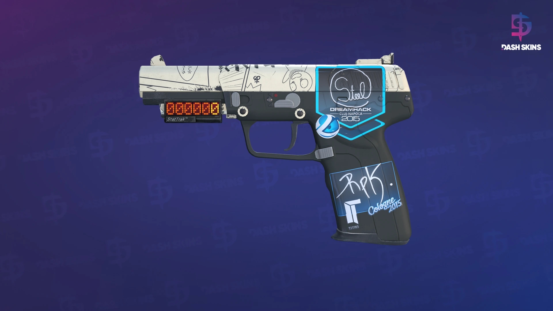 StatTrak™ Five-SeveN | Kami (Minimal Wear) Screenshot Playside