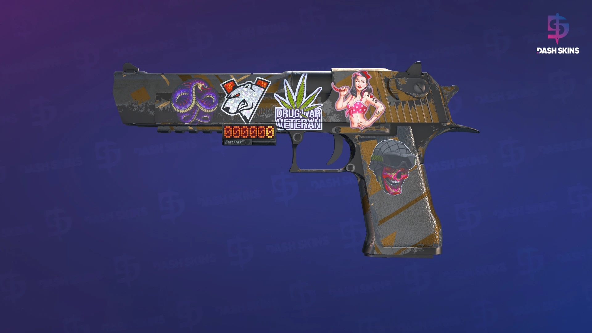 StatTrak™ Desert Eagle | Bronze Deco (Well-Worn) Screenshot Playside