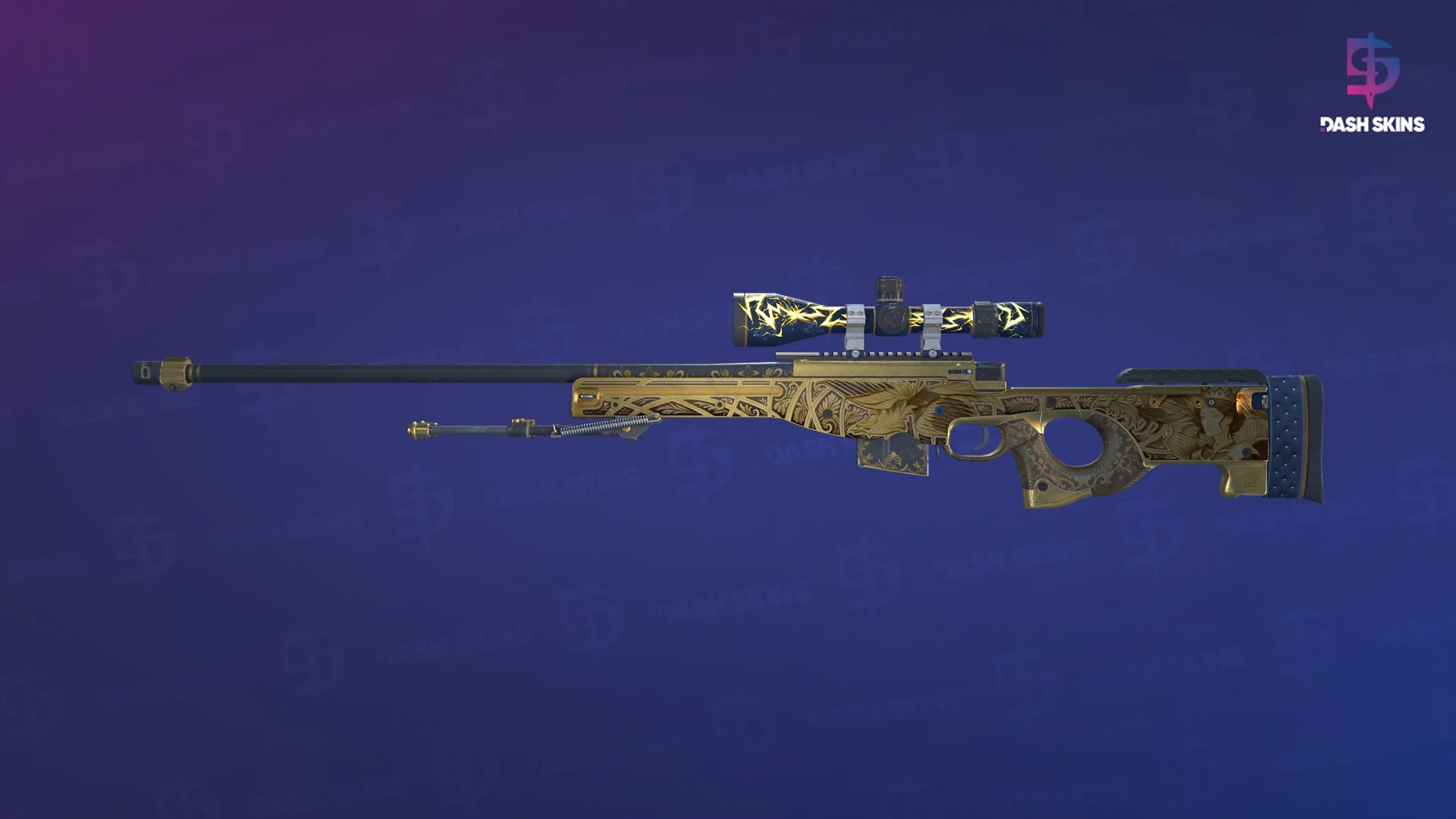 AWP | Queen's Gambit (Well-Worn) Screenshot Playside