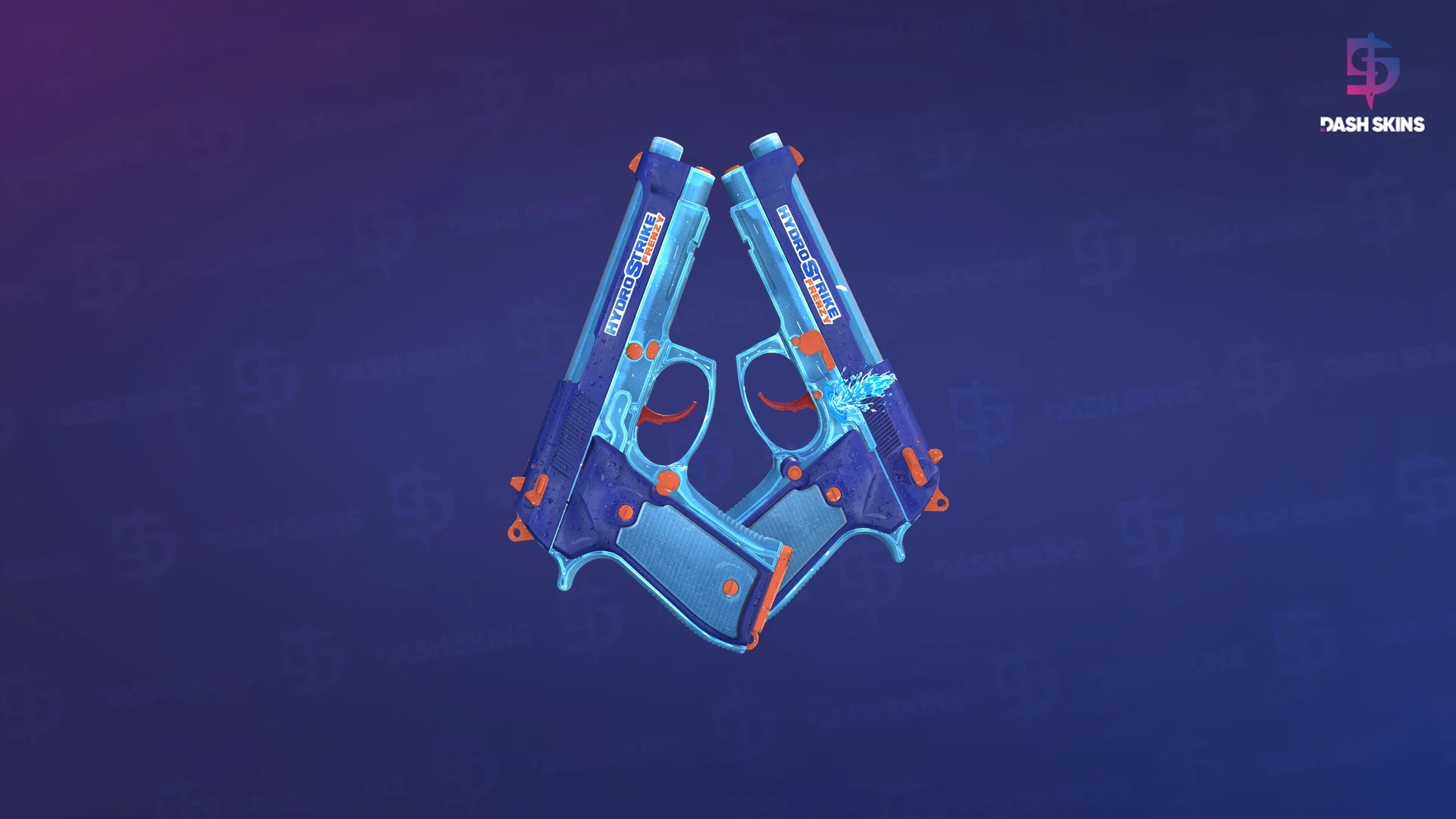 Dual Berettas | Hydro Strike (Field-Tested) Screenshot Playside