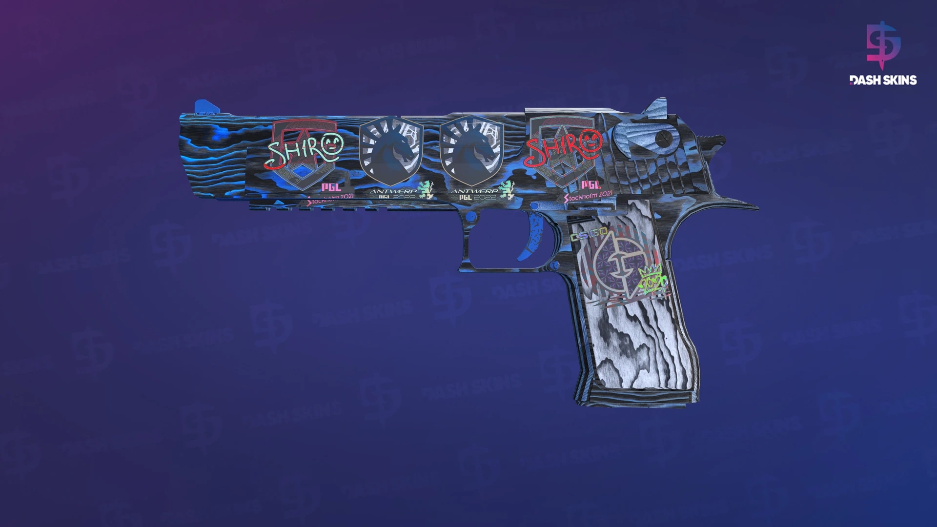Desert Eagle | Blue Ply (Minimal Wear) Screenshot Playside