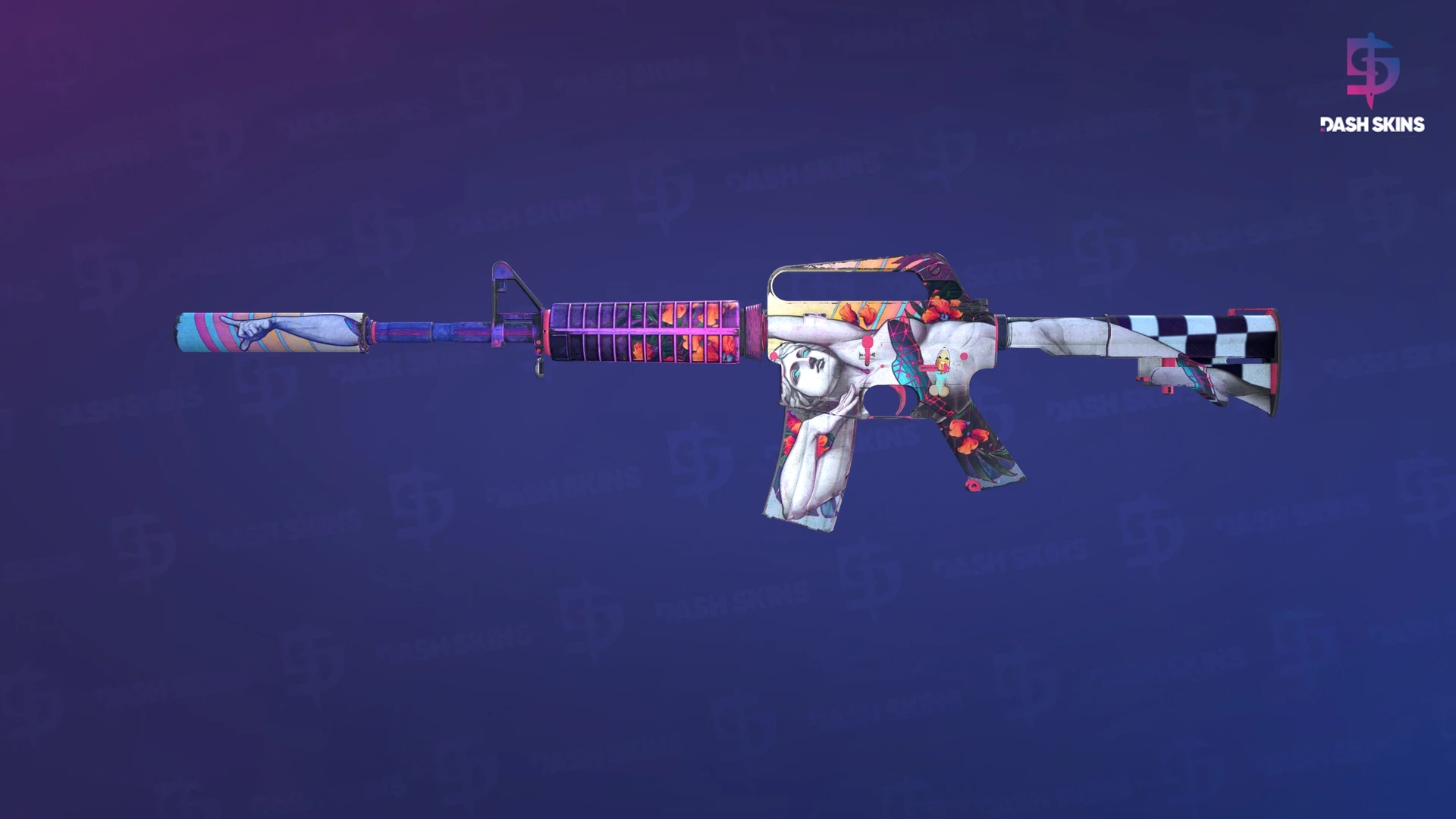 M4A1-S | Vaporwave (Field-Tested) Screenshot Playside