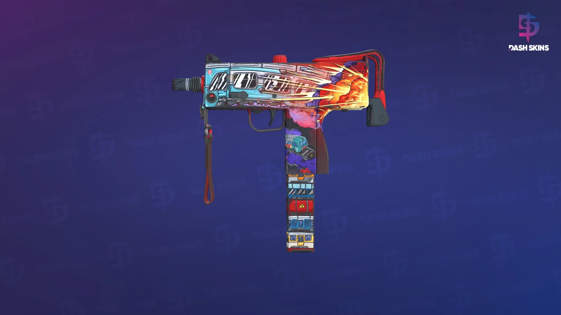 MAC-10 | Derailment (Well-Worn) Screenshot Playside