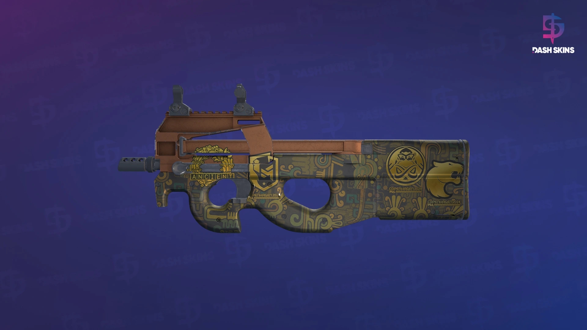 Souvenir P90 | Ancient Earth (Minimal Wear) Screenshot Playside