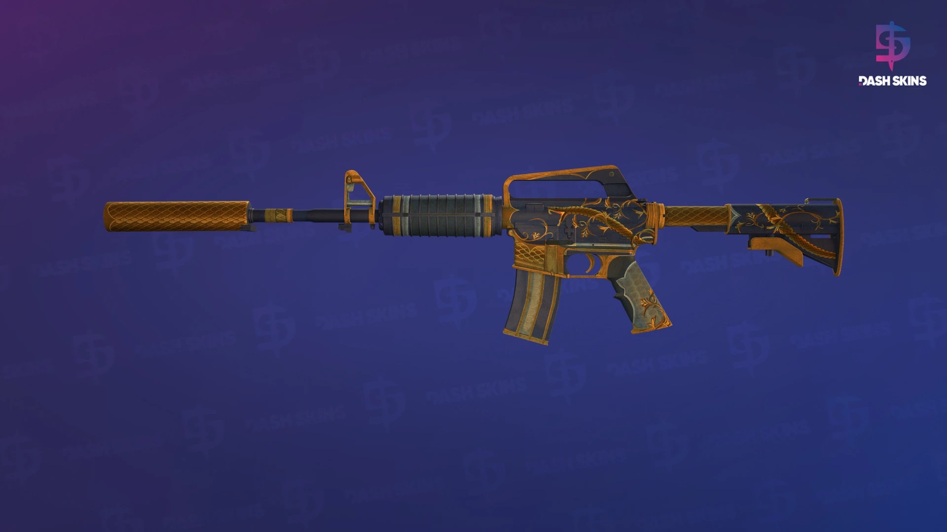 M4A1-S | Golden Coil (Battle-Scarred) Screenshot Playside