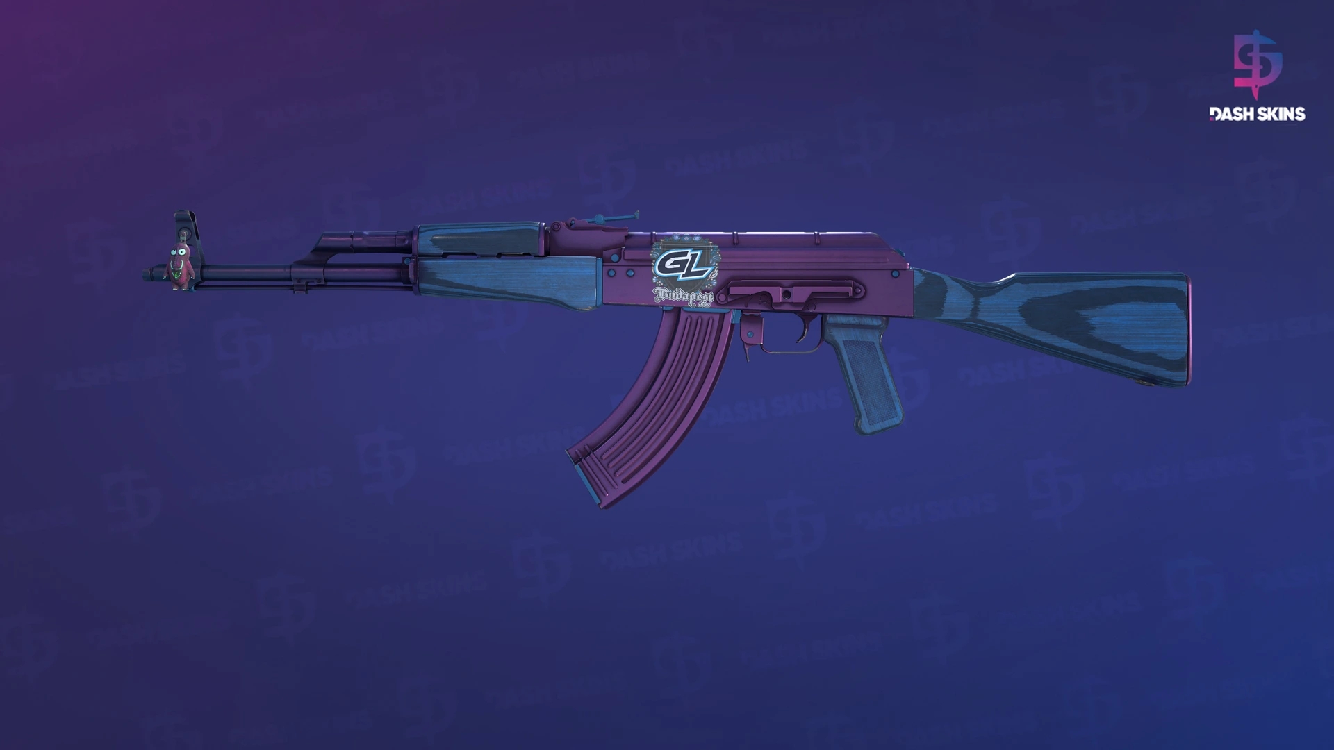 AK-47 | Midnight Laminate (Minimal Wear) Screenshot Playside