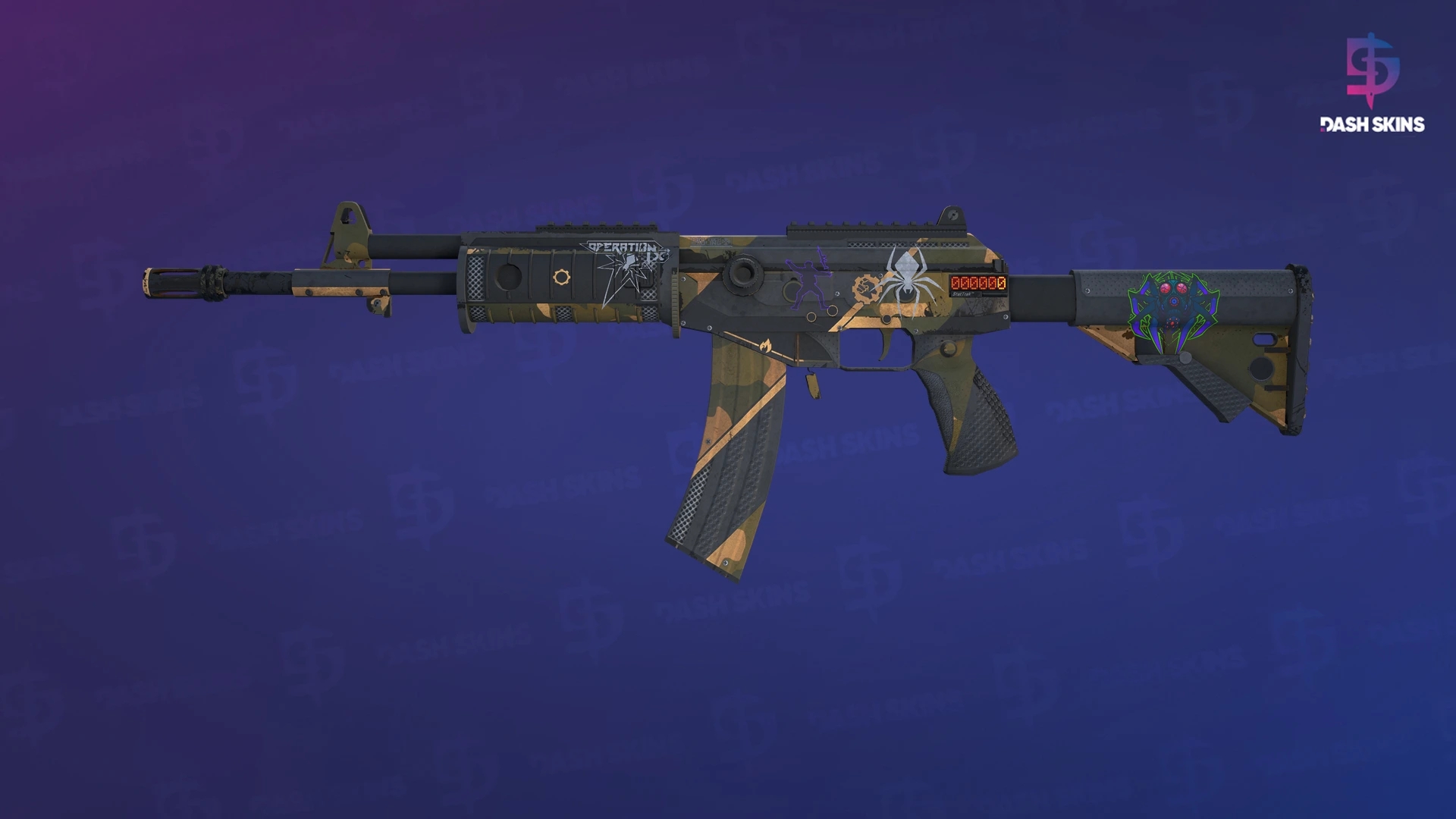 StatTrak™ Galil AR | Black Sand (Well-Worn) Screenshot Playside