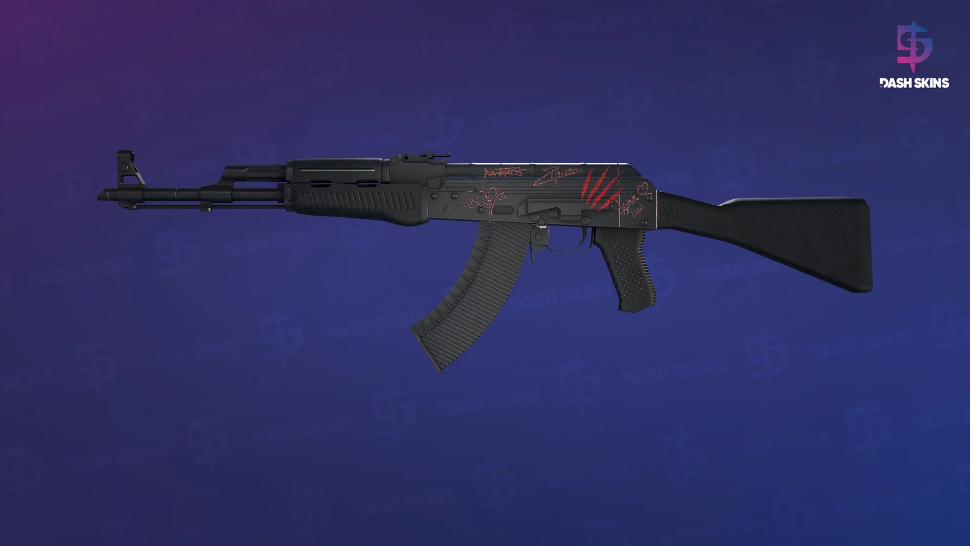 AK-47 | Slate (Well-Worn) Screenshot Playside