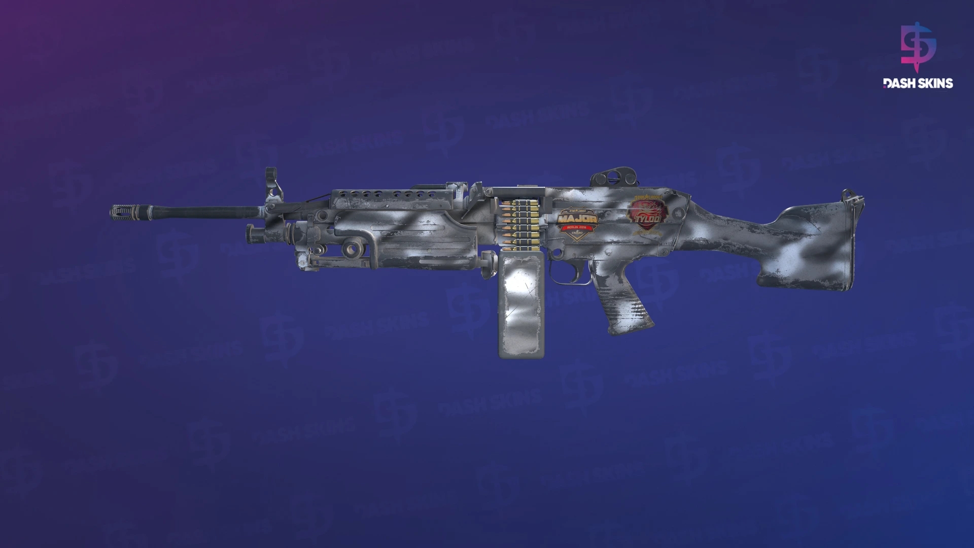 Souvenir M249 | Contrast Spray (Well-Worn) Screenshot Playside