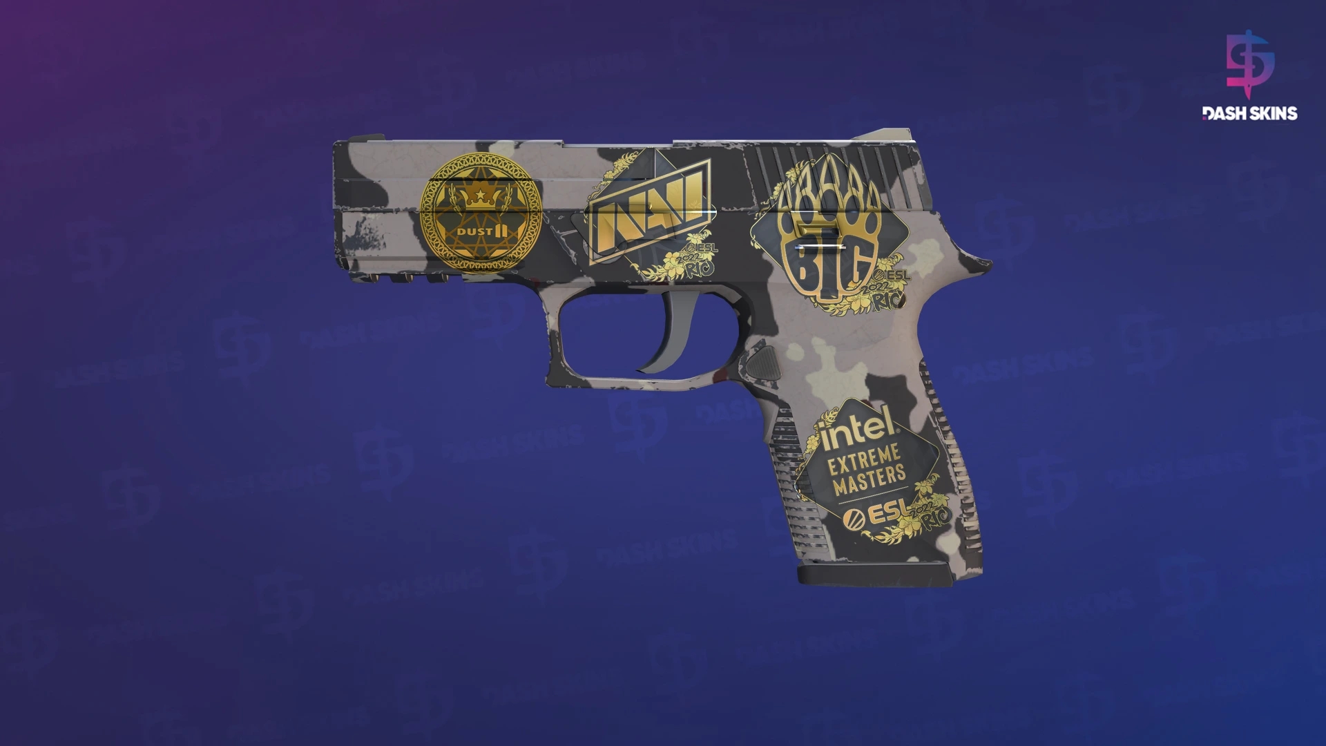Souvenir P250 | Black & Tan (Minimal Wear) Screenshot Playside