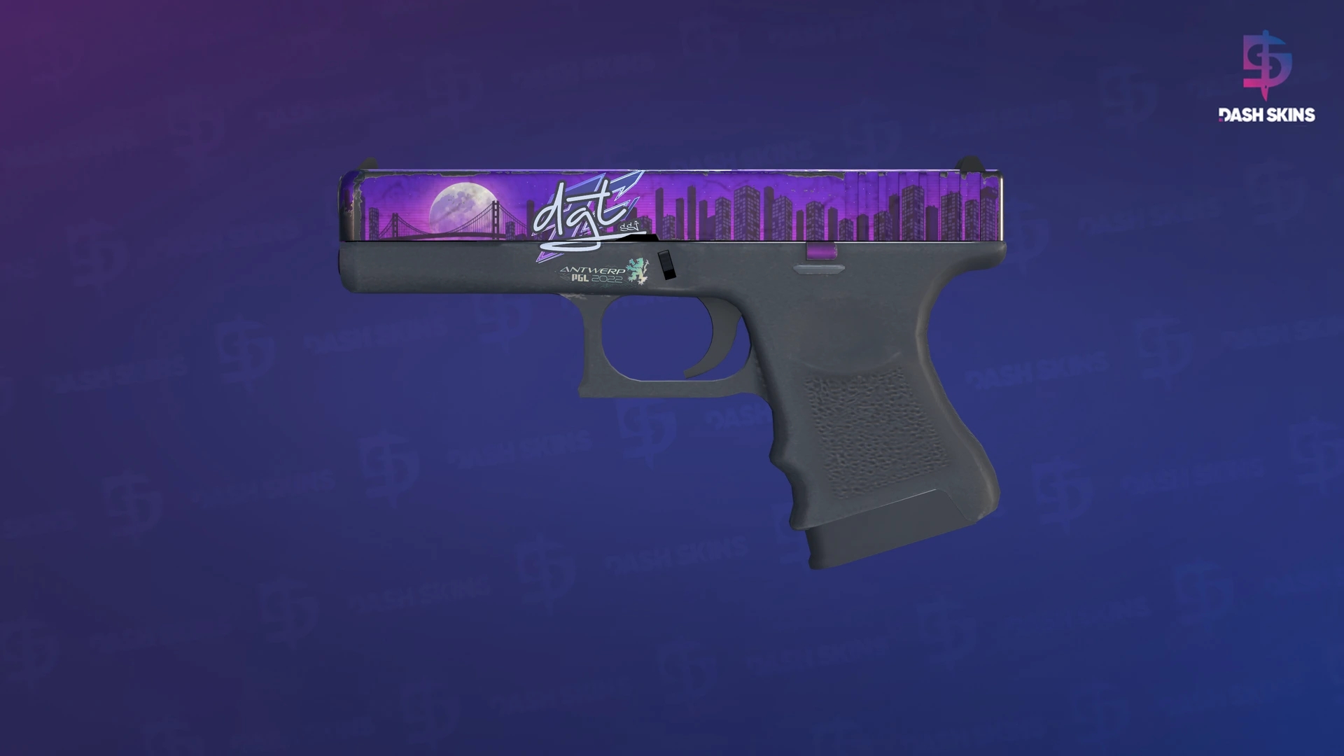 Glock-18 | Moonrise (Well-Worn) Screenshot Playside