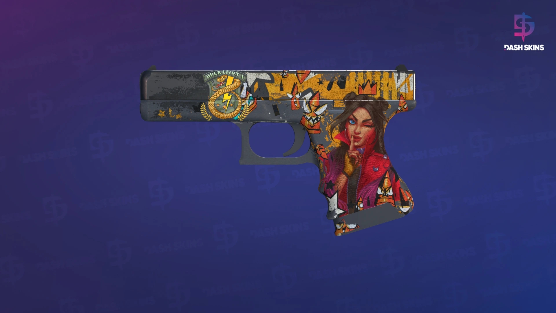 Glock-18 | Bullet Queen (Battle-Scarred) Screenshot Playside