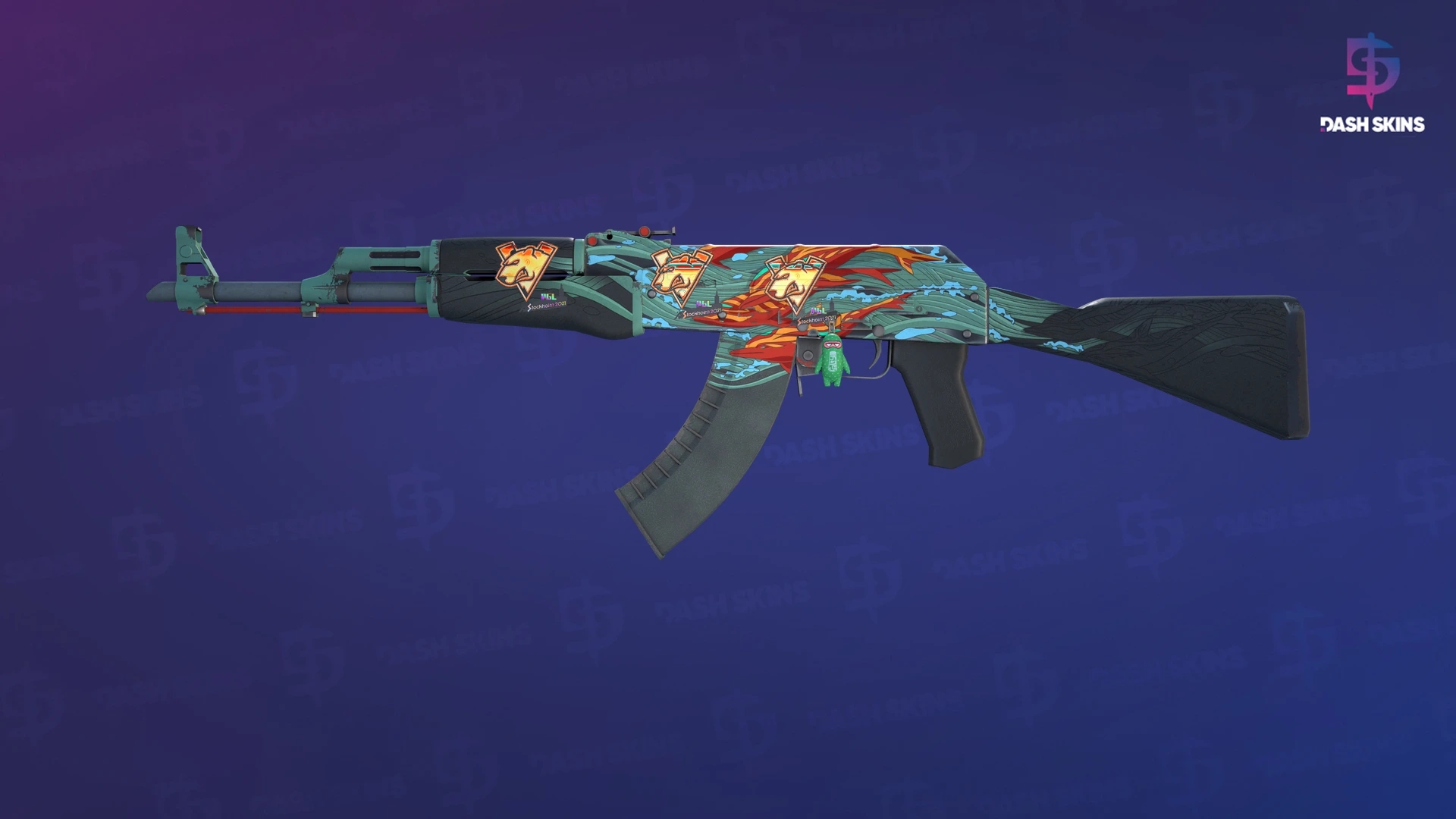 AK-47 | Aquamarine Revenge (Field-Tested) Screenshot Playside