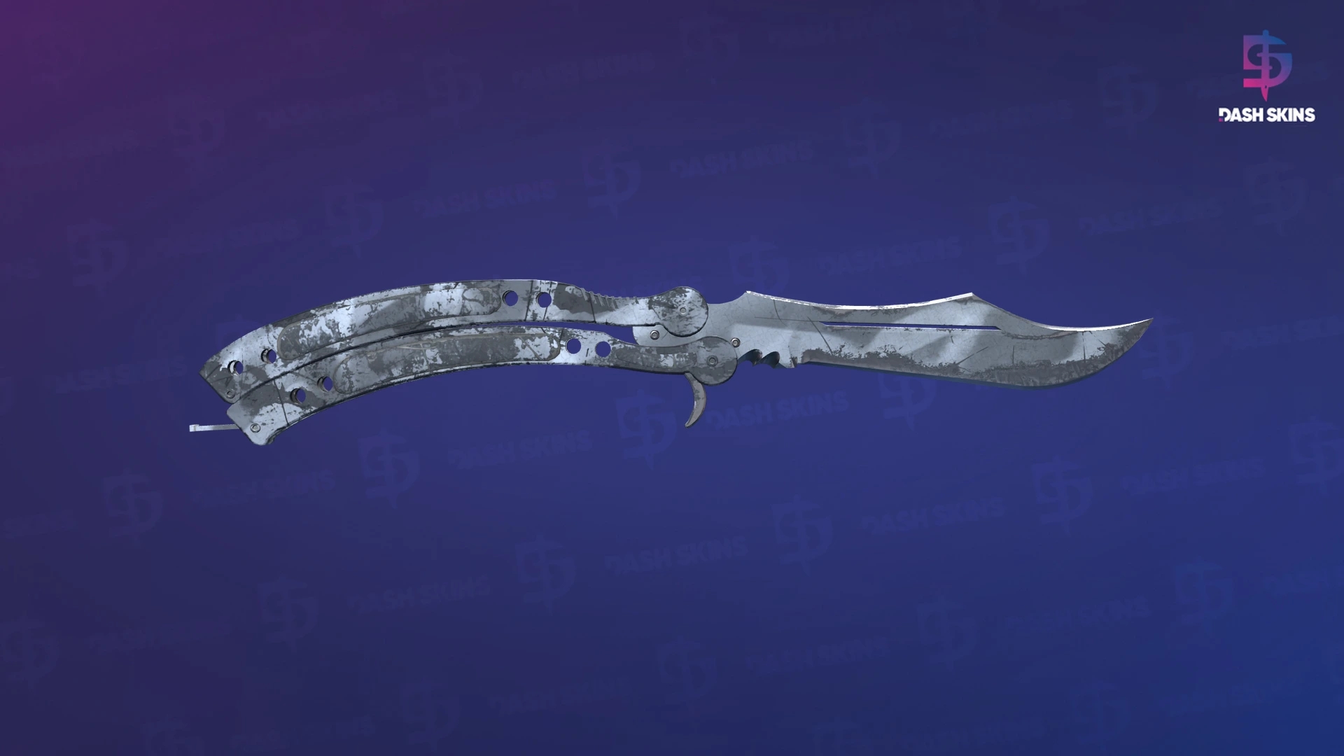 ★ Butterfly Knife | Urban Masked (Well-Worn) Screenshot Playside