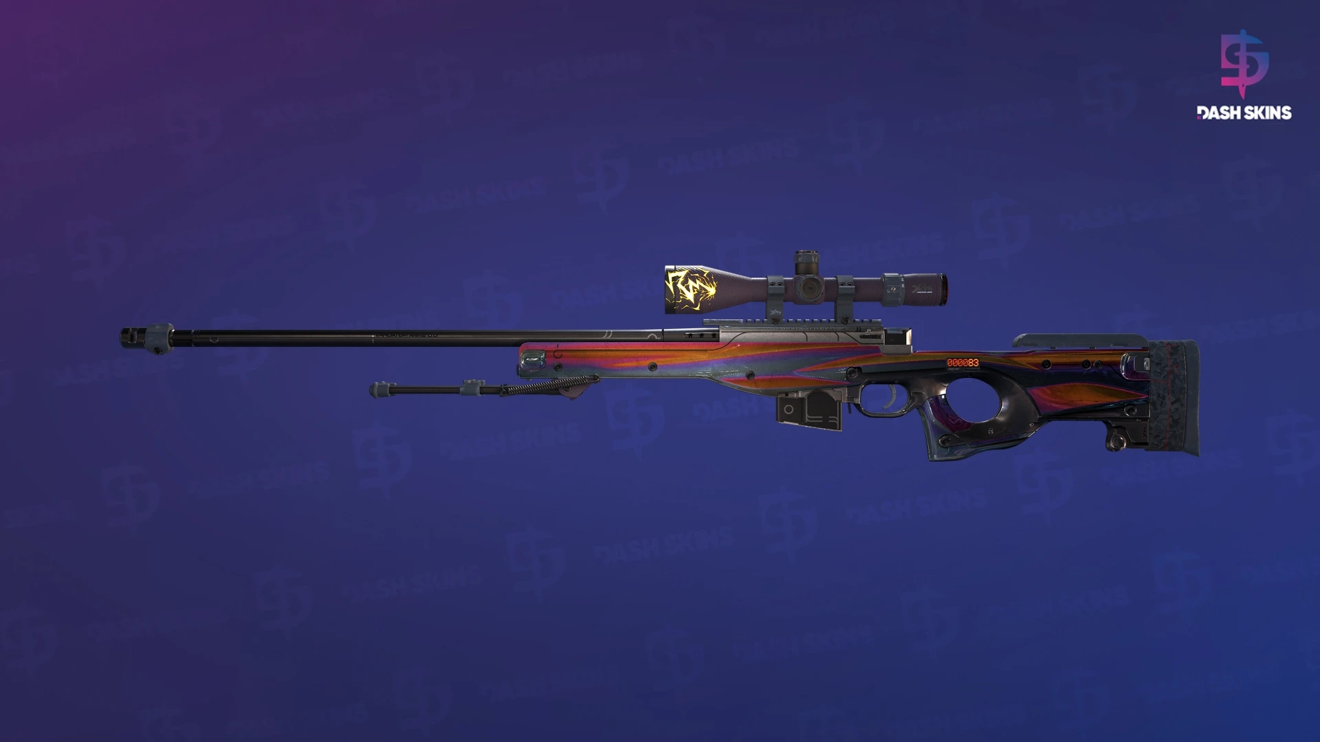 StatTrak™ AWP | Chrome Cannon (Well-Worn) Screenshot Playside