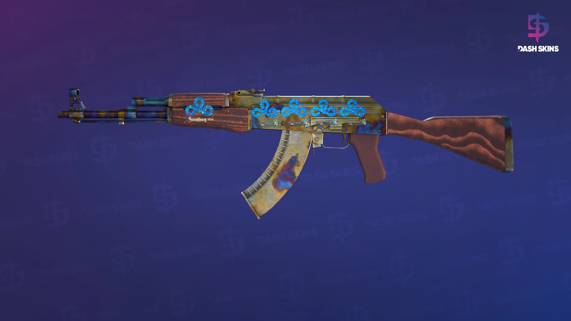 AK-47 | Case Hardened (Battle-Scarred) Screenshot Playside