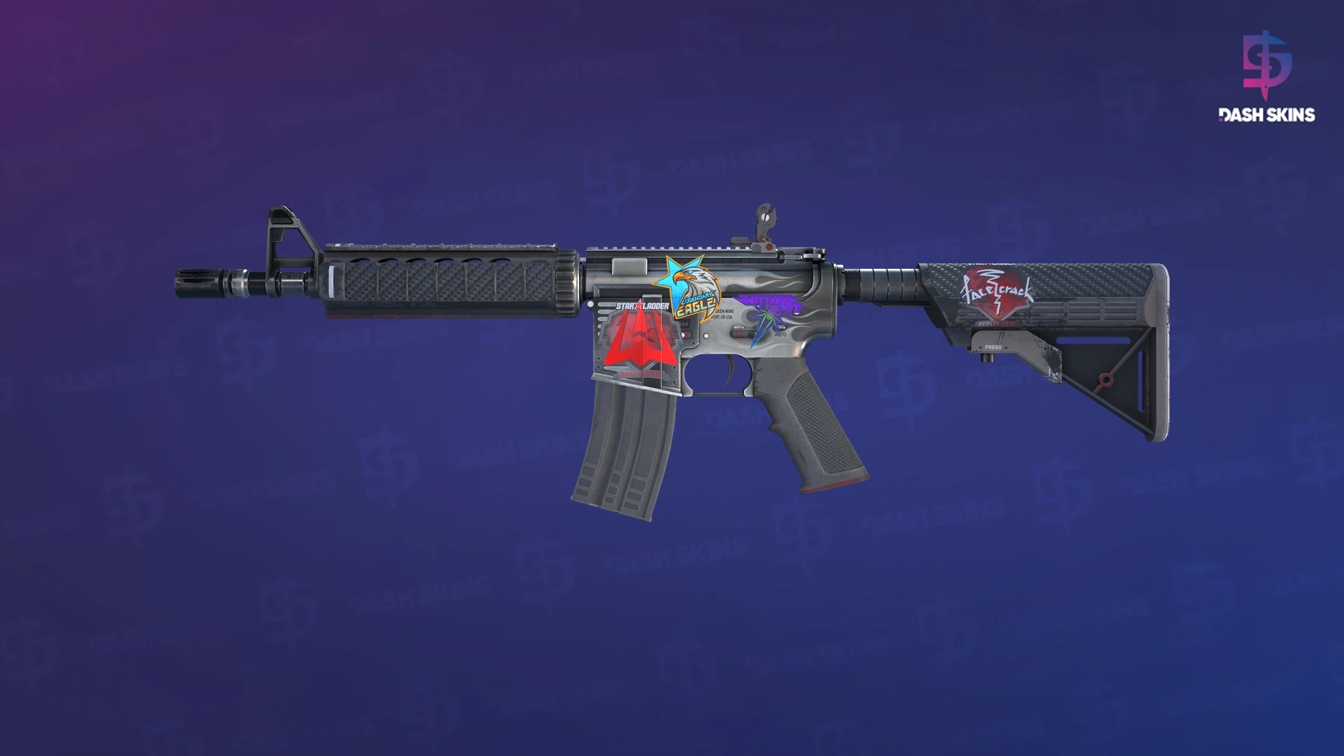 M4A4 | Magnesium (Well-Worn) Screenshot Playside