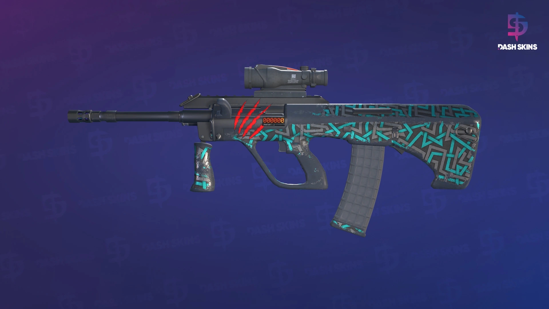 StatTrak™ AUG | Ricochet (Well-Worn) Screenshot Playside
