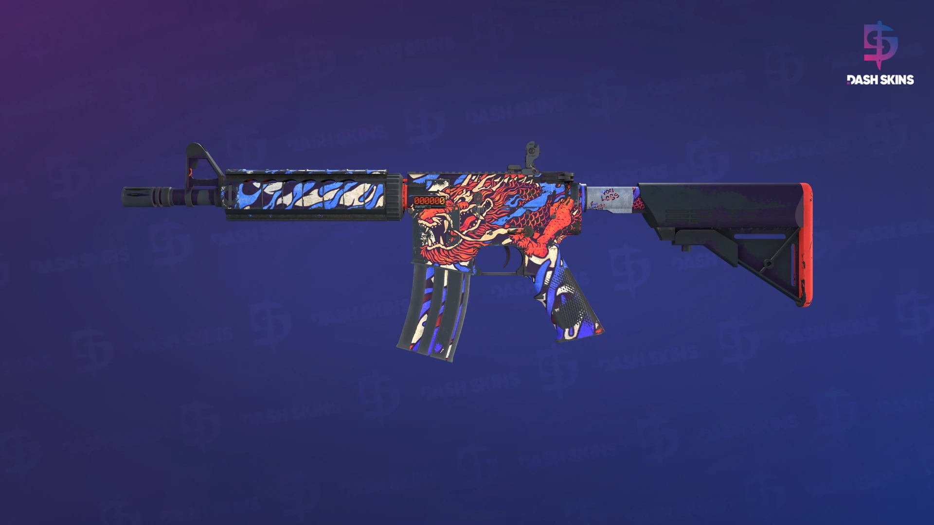 StatTrak™ M4A4 | 龍王 (Dragon King) (Field-Tested) Screenshot Playside