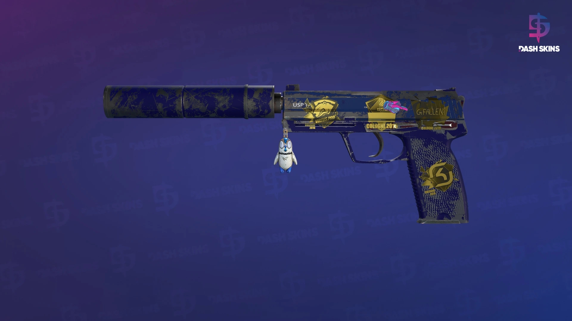 Souvenir USP-S | Royal Blue (Well-Worn) Screenshot Playside