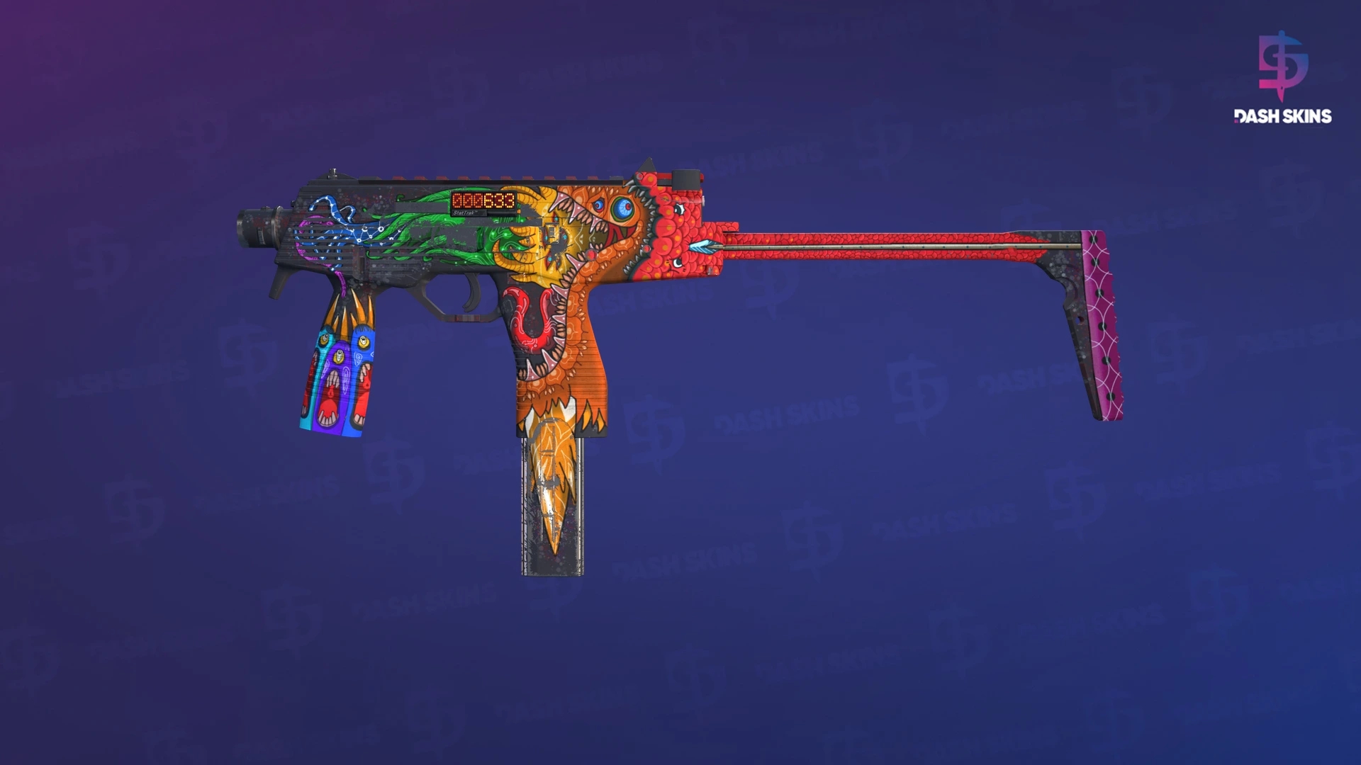 StatTrak™ MP9 | Food Chain (Well-Worn) Screenshot Playside