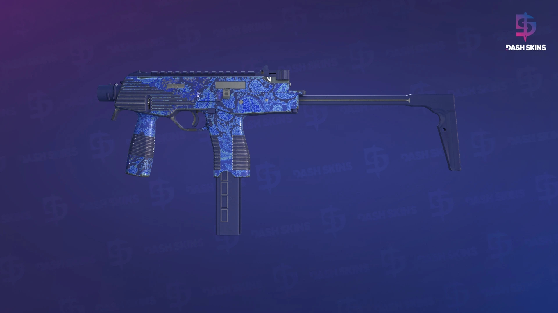 MP9 | Cobalt Paisley (Field-Tested) Screenshot Playside