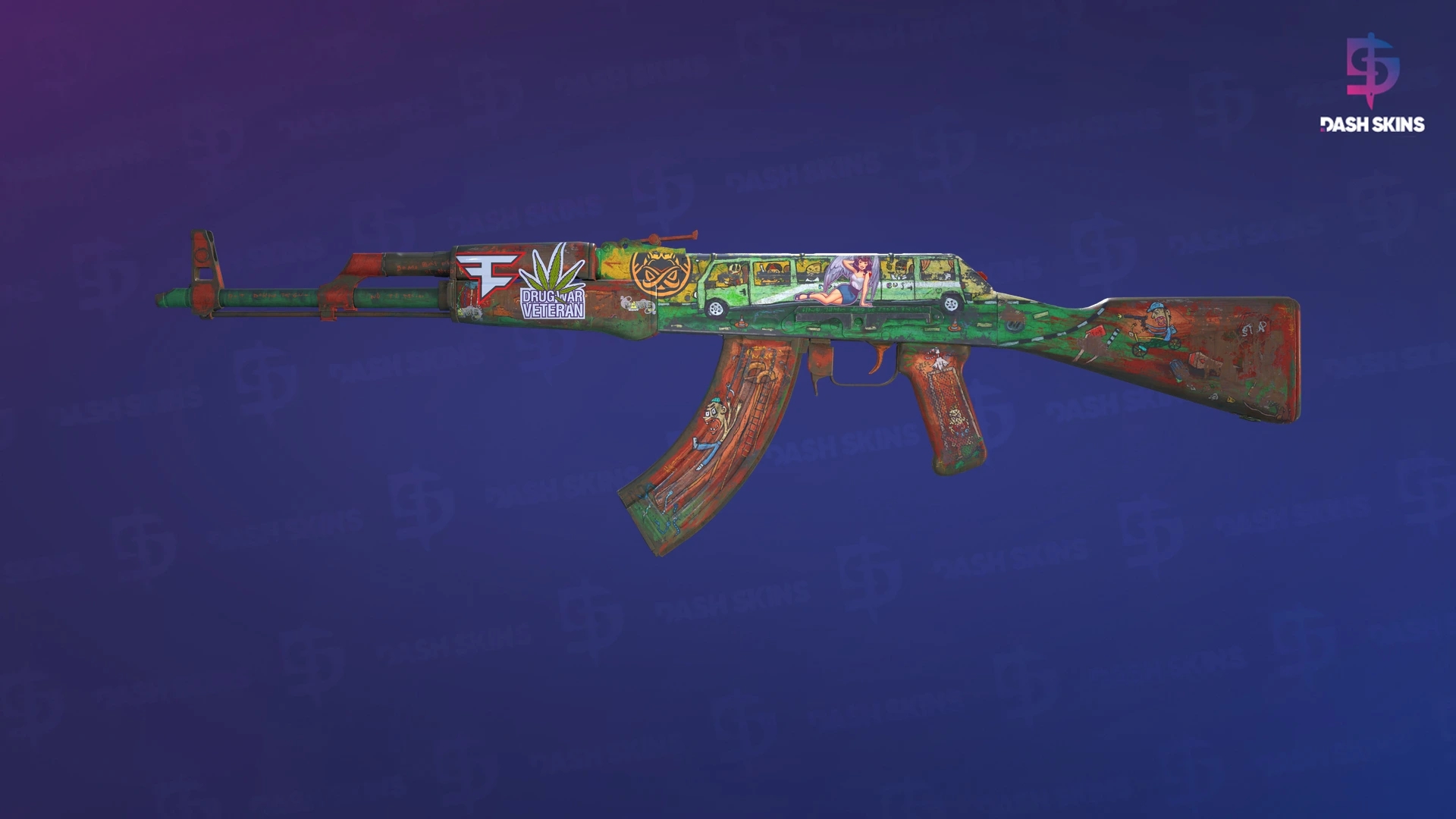 AK-47 | The Outsiders (Battle-Scarred) Screenshot Playside