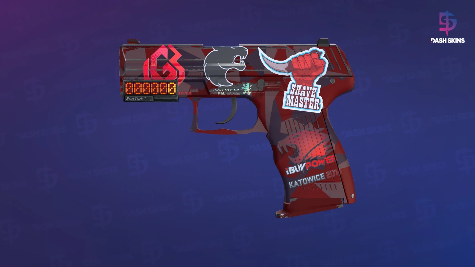 StatTrak™ P2000 | Red FragCam (Minimal Wear) Screenshot Playside