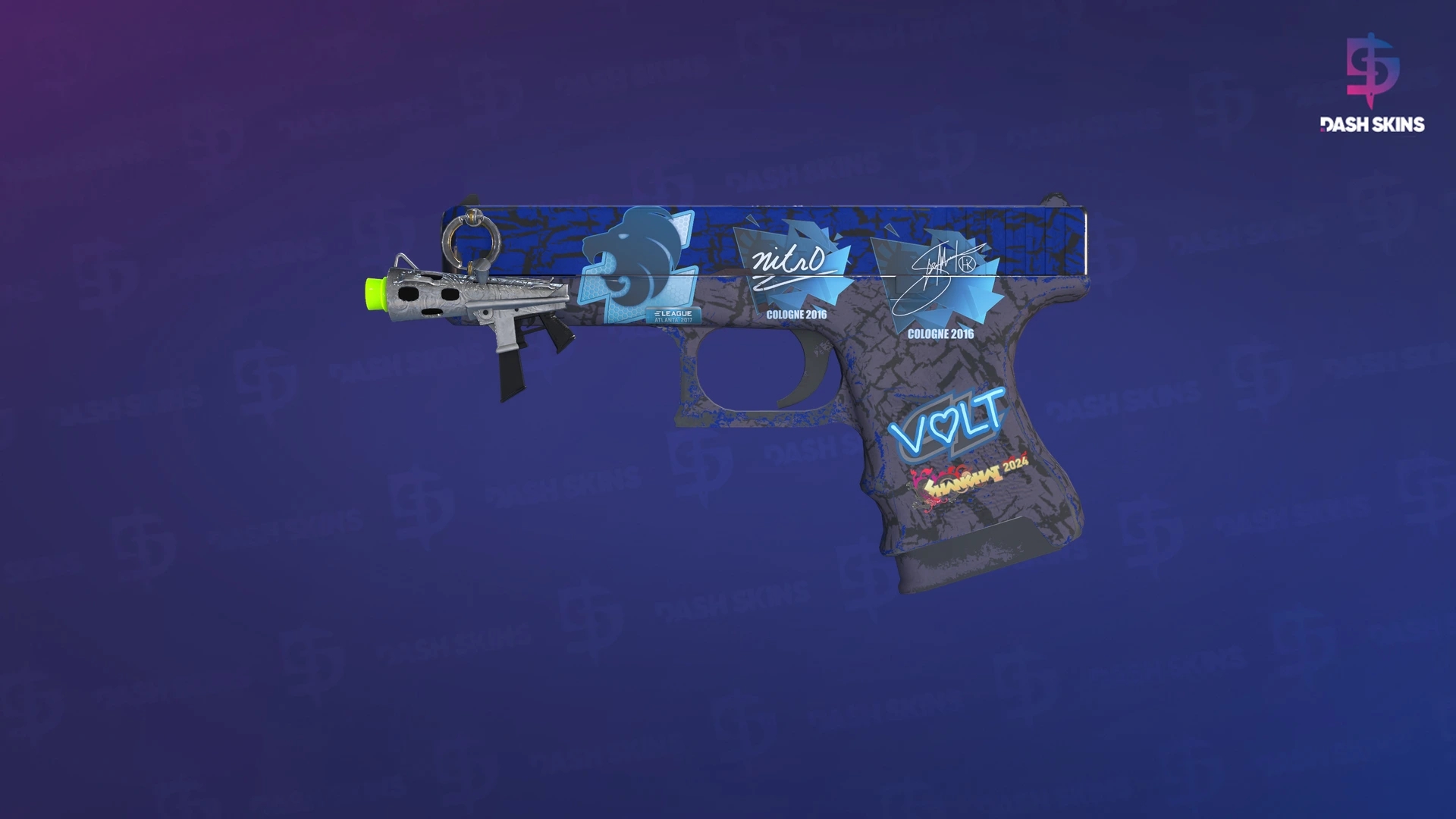 Glock-18 | Blue Fissure (Field-Tested) Screenshot Playside
