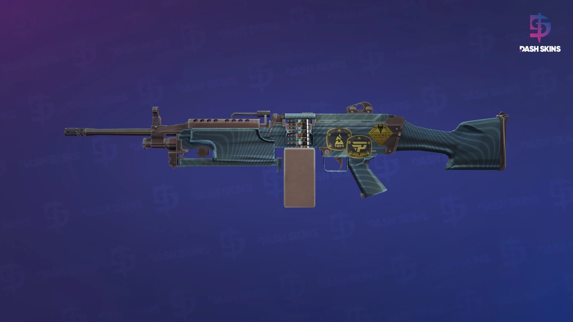 Souvenir M249 | Submerged (Minimal Wear) Screenshot Playside