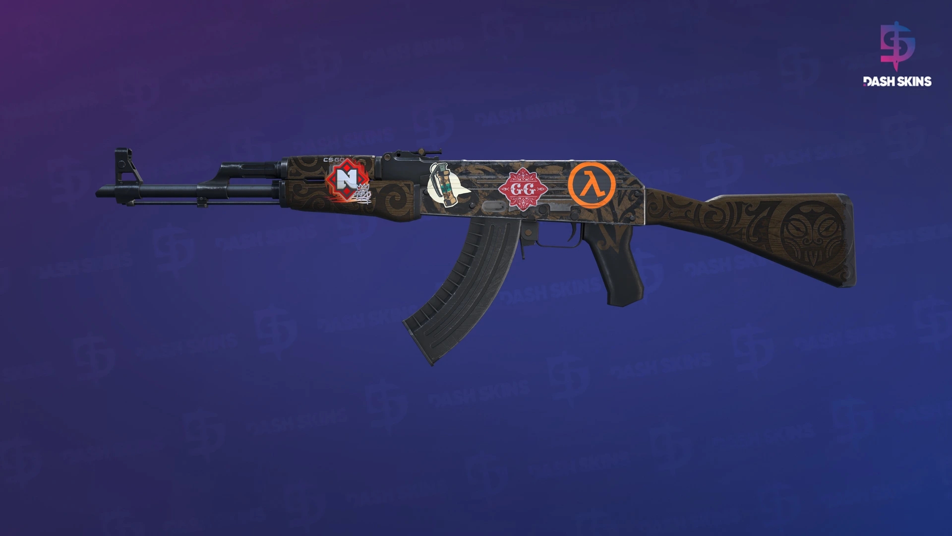 AK-47 | Uncharted (Battle-Scarred) Screenshot Playside