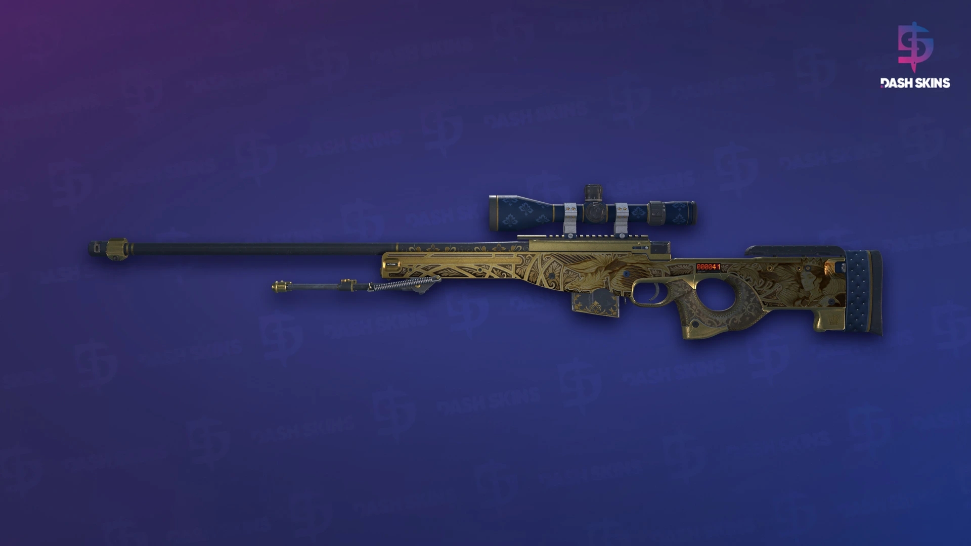 StatTrak™ AWP | Queen's Gambit (Well-Worn) Screenshot Playside