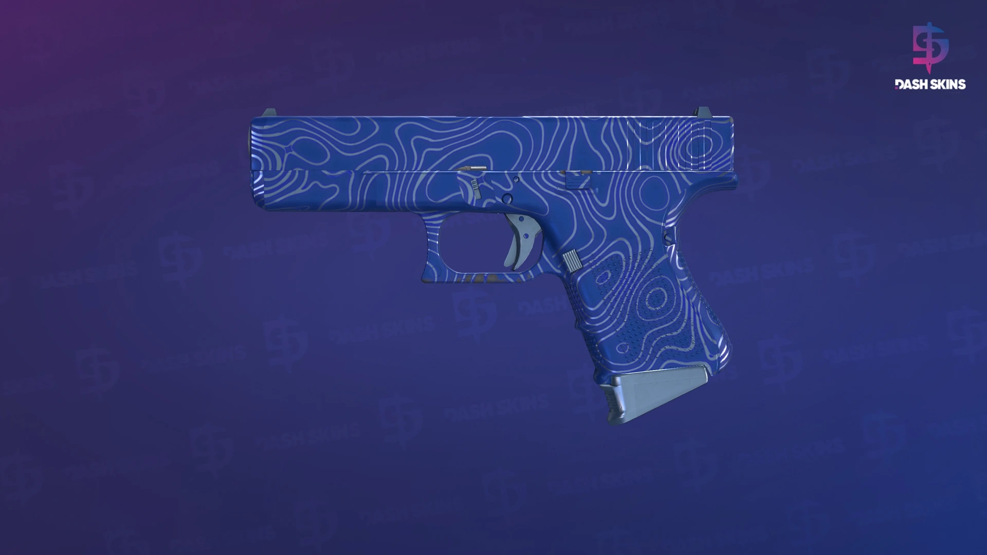Glock-18 | Ocean Topo (Minimal Wear) Screenshot Playside