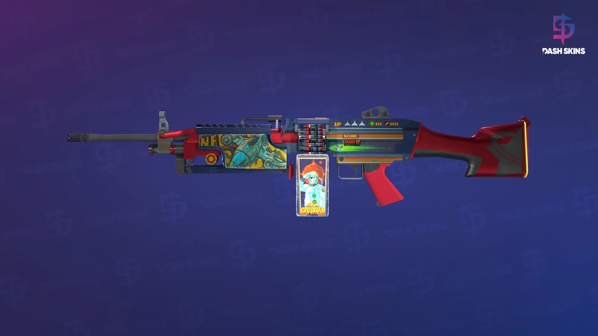 StatTrak™ M249 | Nebula Crusader (Factory New) Screenshot Playside