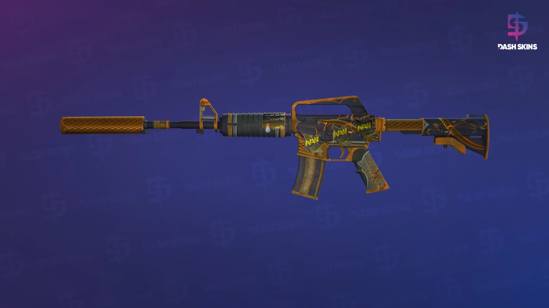 M4A1-S | Golden Coil (Battle-Scarred) Screenshot Playside