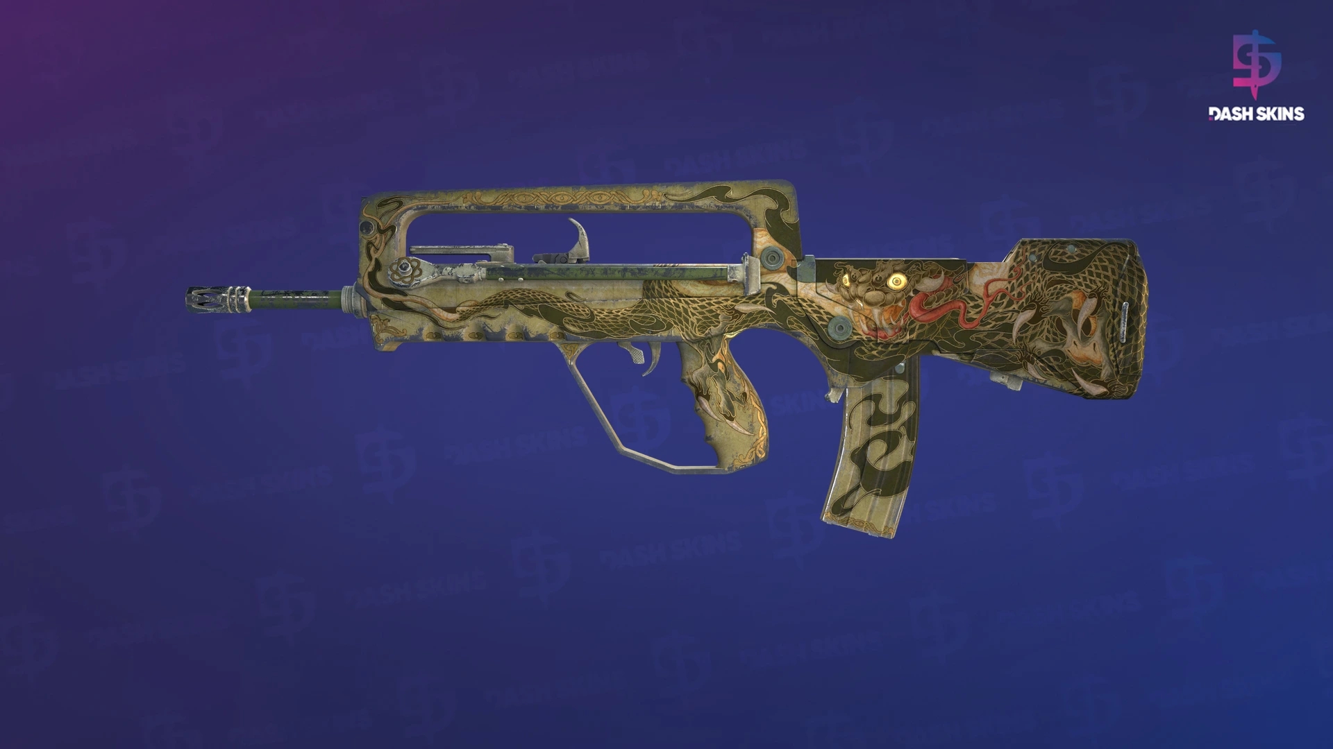 FAMAS | Snake Song (Well-Worn) Screenshot Playside