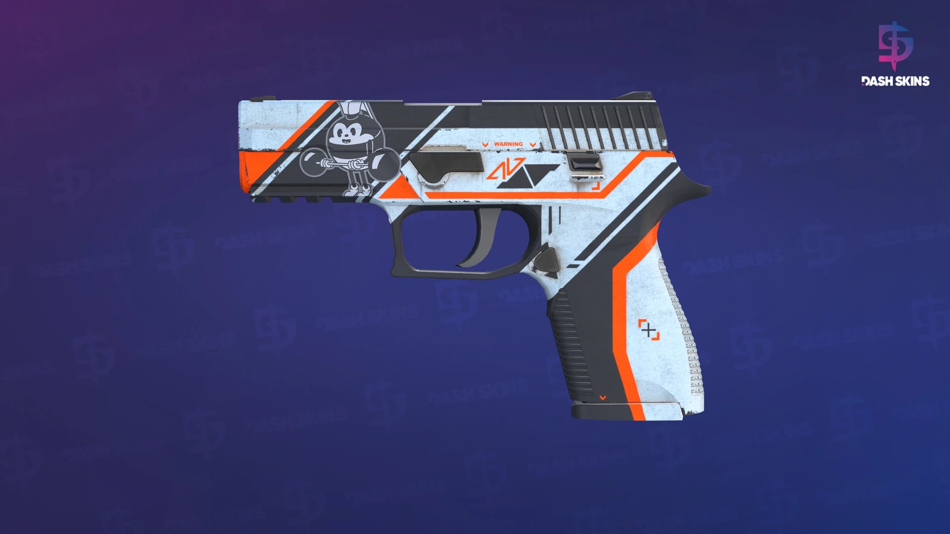P250 | Asiimov (Well-Worn) Screenshot Playside