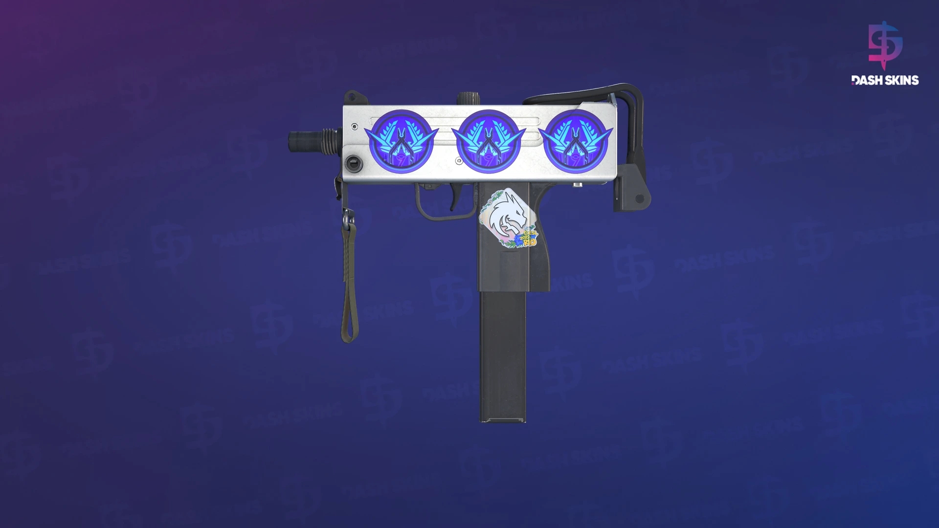 MAC-10 | Silver (Minimal Wear) Screenshot Playside