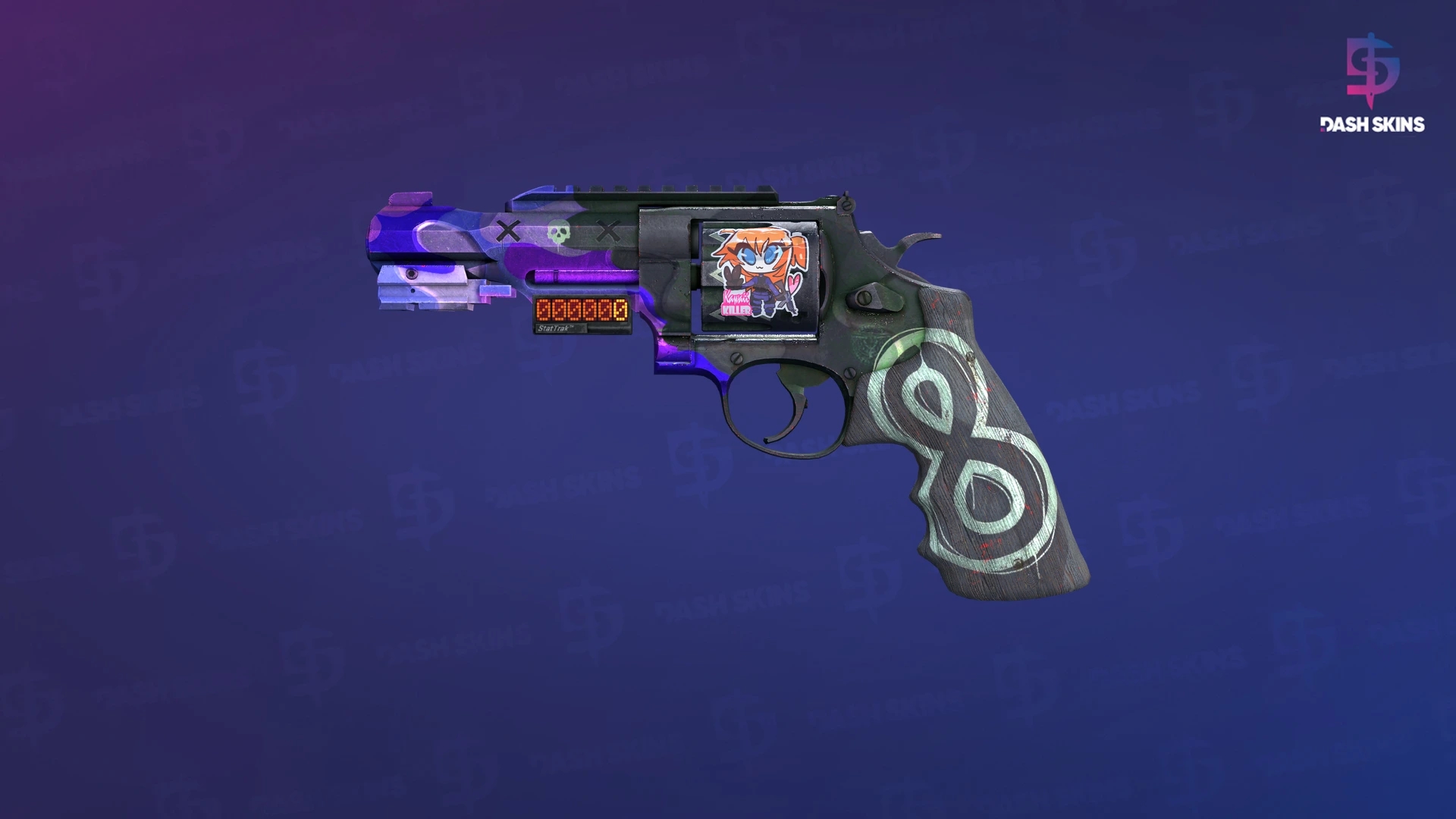StatTrak™ R8 Revolver | Crazy 8 (Field-Tested) Screenshot Playside