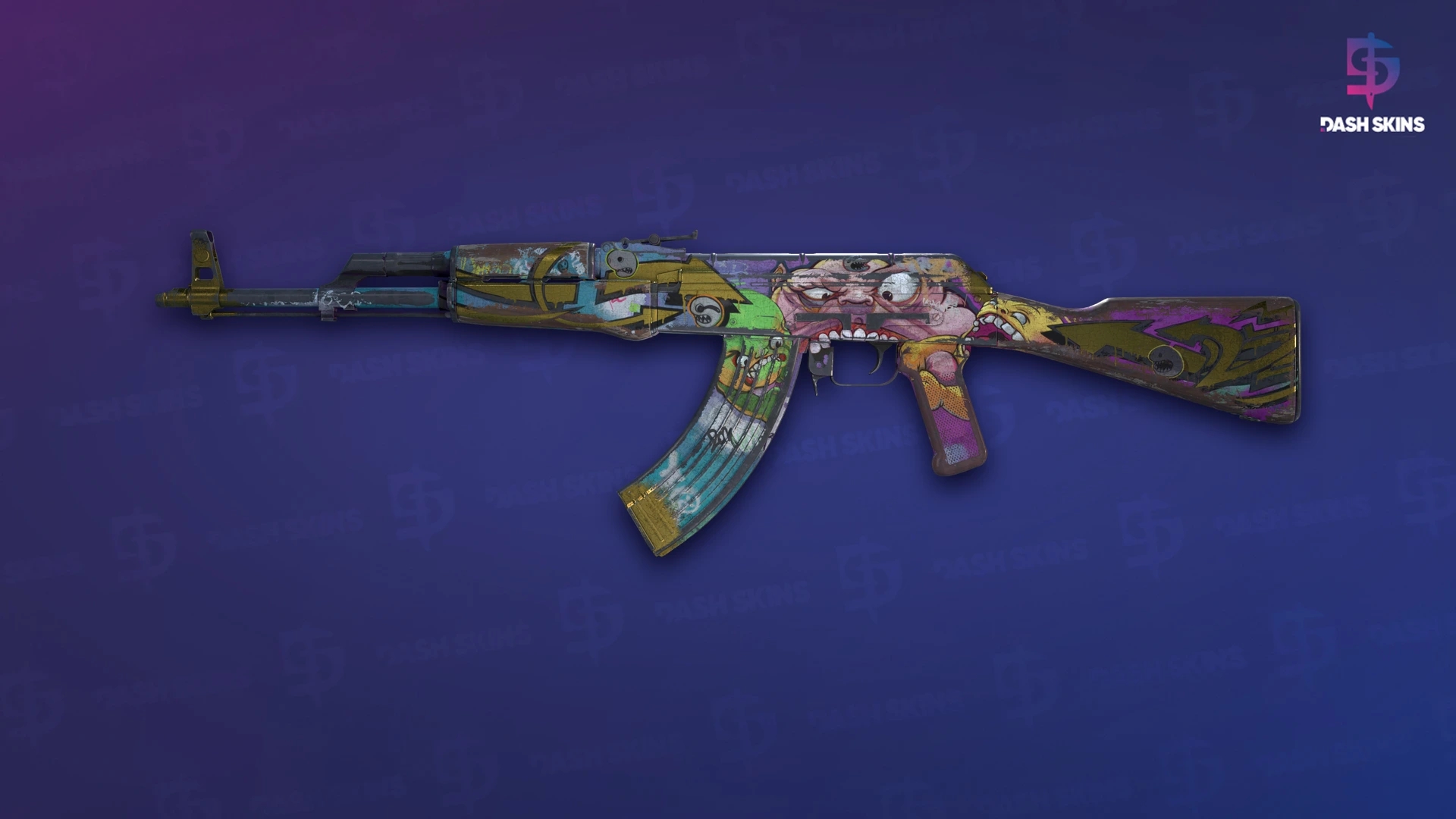 AK-47 | B the Monster (Battle-Scarred) Screenshot Playside