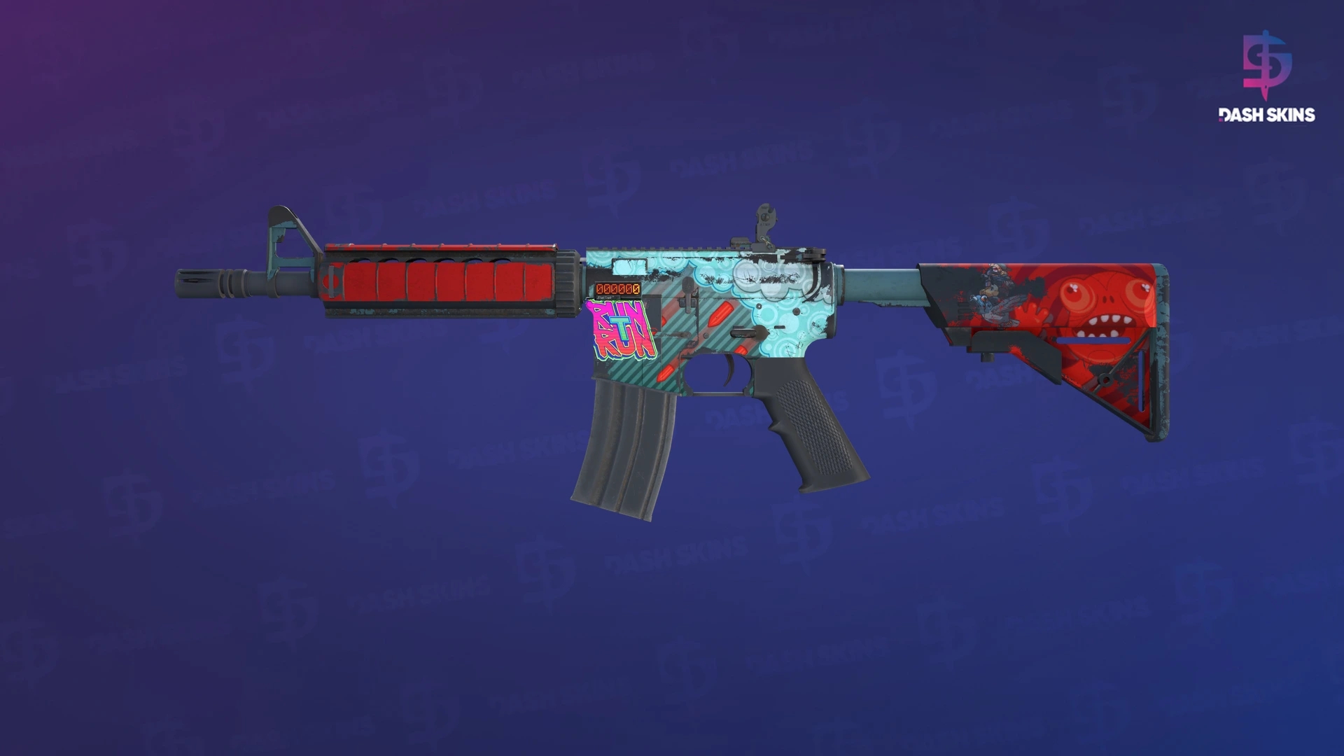 StatTrak™ M4A4 | Bullet Rain (Field-Tested) Screenshot Playside