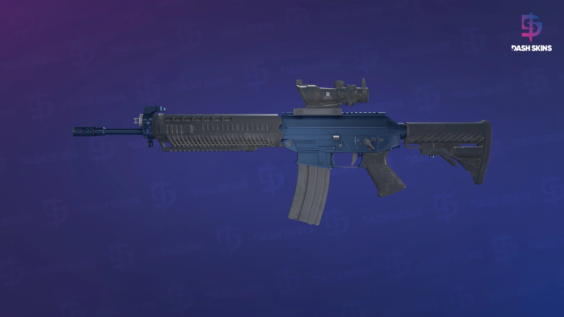 SG 553 | Anodized Navy (Minimal Wear) Screenshot Playside
