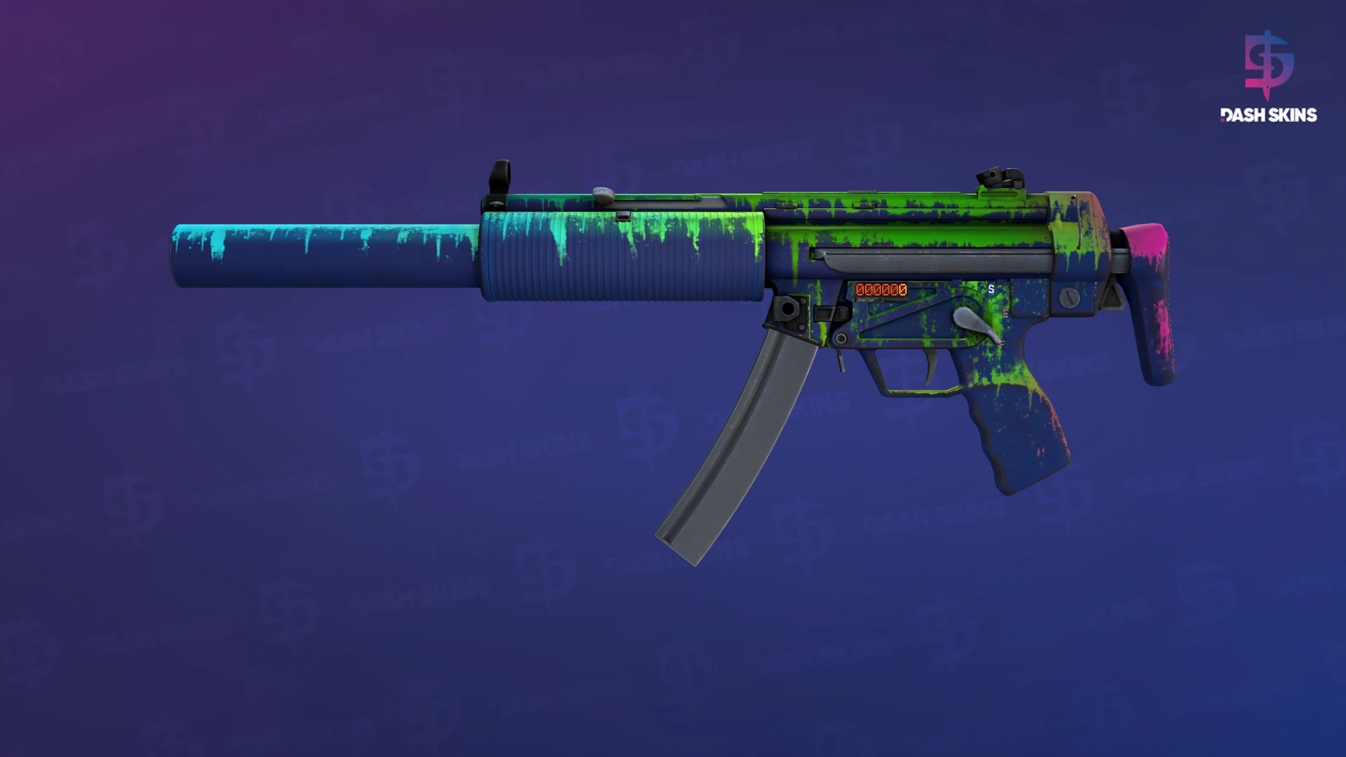 StatTrak™ MP5-SD | Phosphor (Minimal Wear) Screenshot Playside