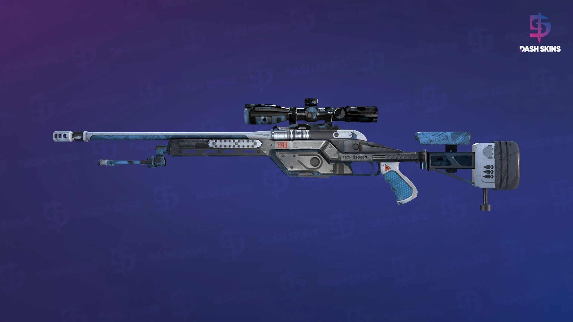 SSG 08 | Ghost Crusader (Battle-Scarred) Screenshot Playside