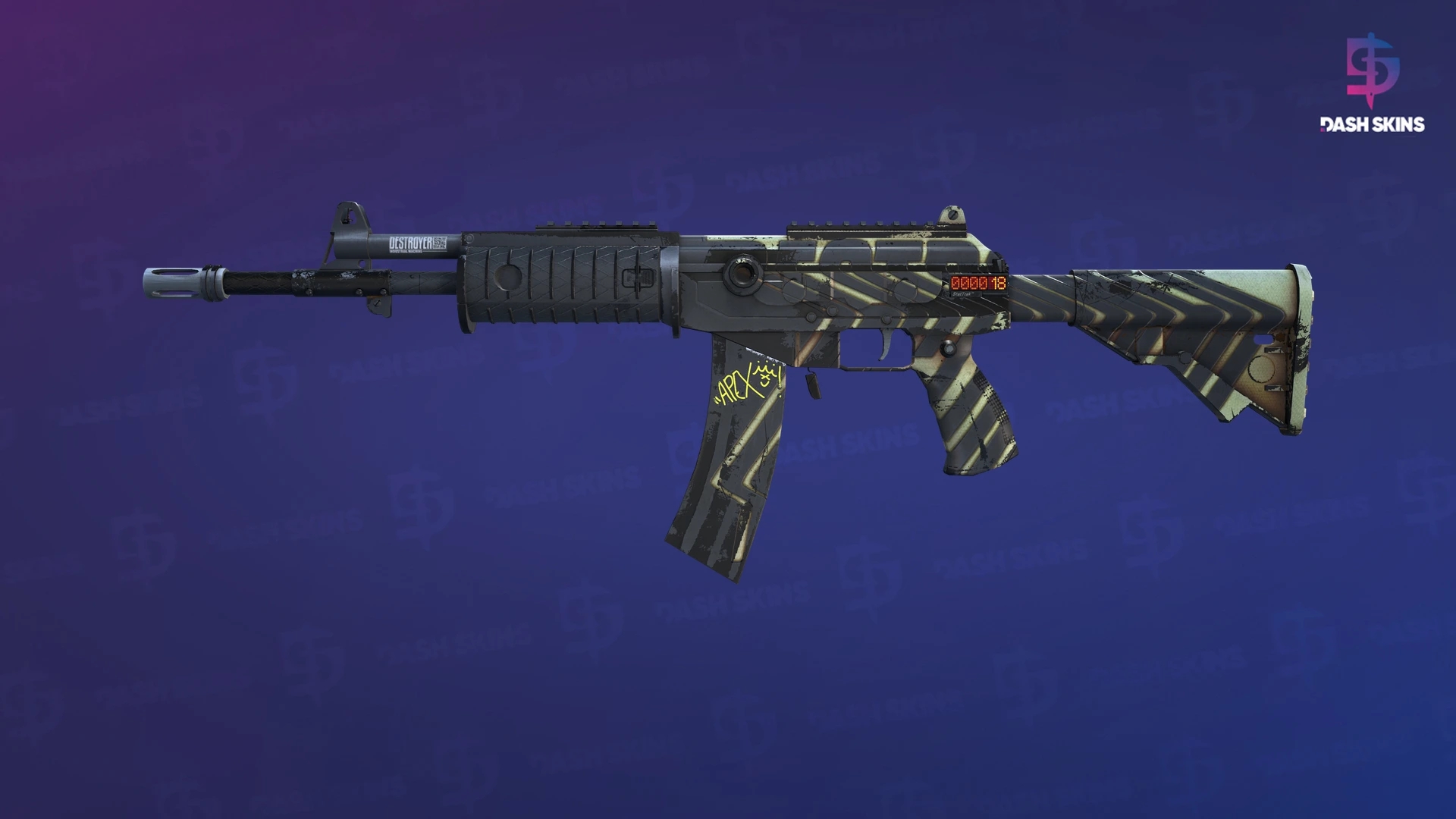 StatTrak™ Galil AR | Destroyer (Well-Worn) Screenshot Playside