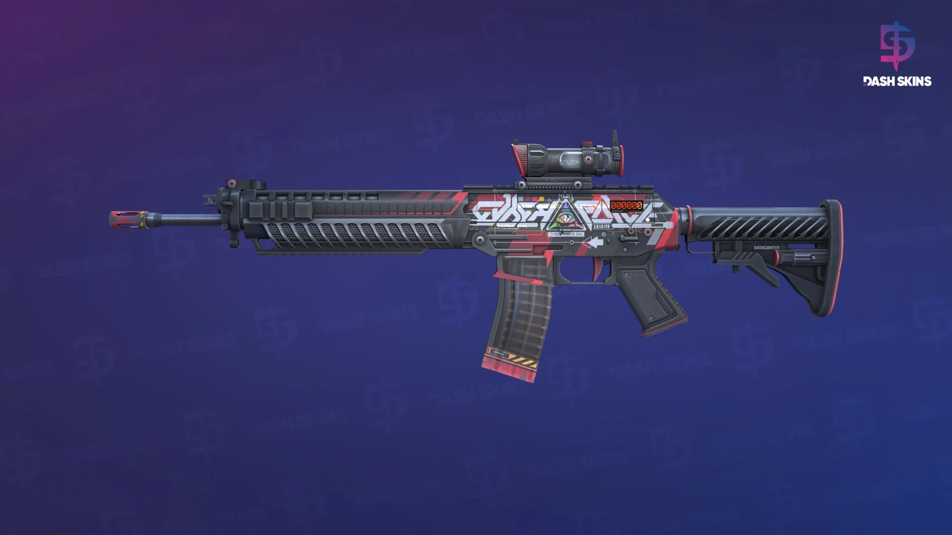 StatTrak™ SG 553 | Cyberforce (Minimal Wear) Screenshot Playside