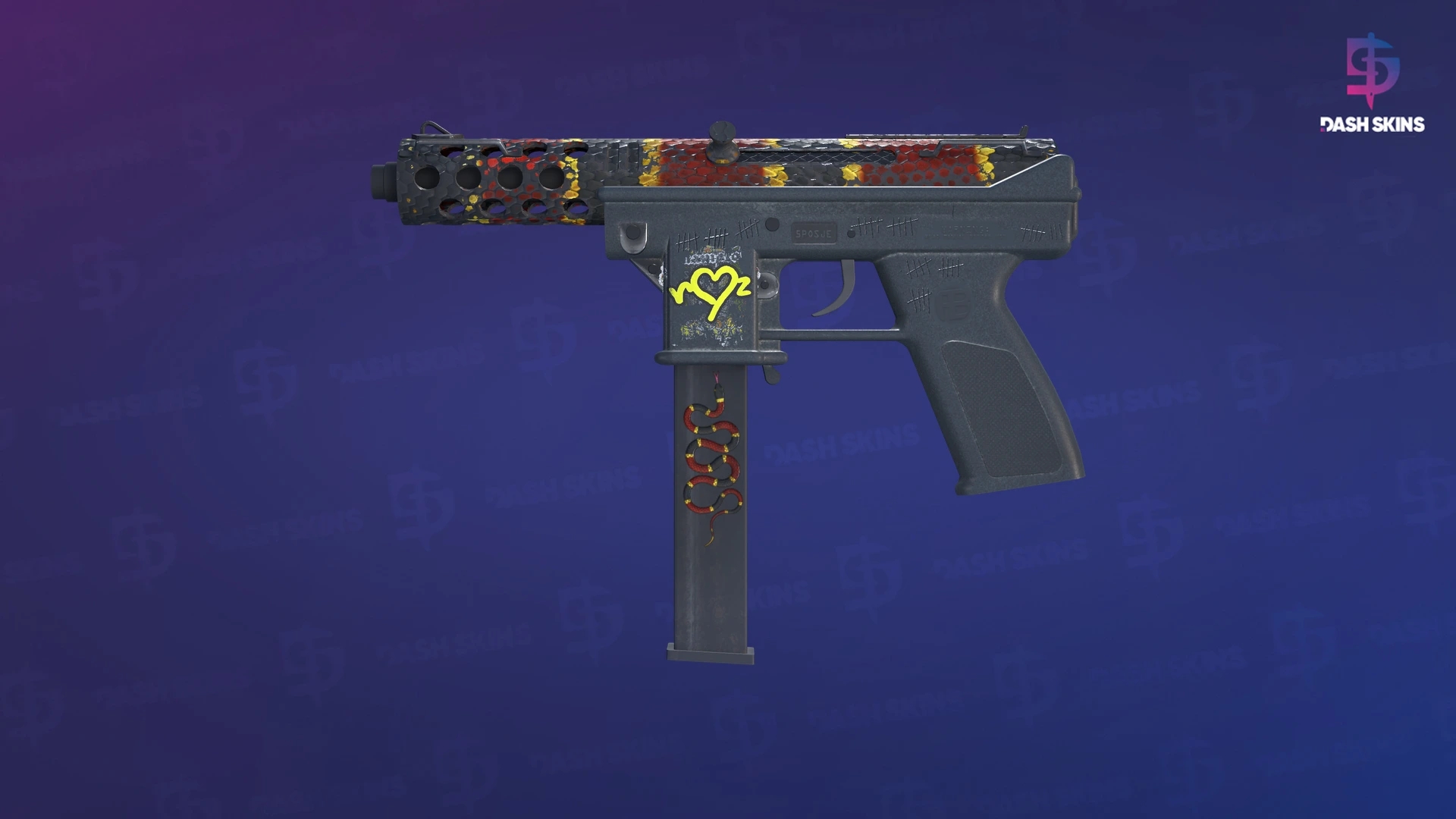Tec-9 | Snek-9 (Battle-Scarred) Screenshot Playside